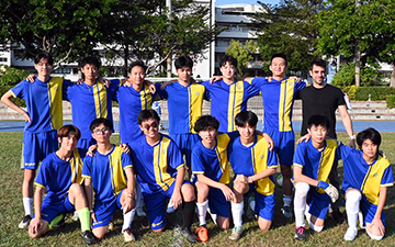 High school interschool soccer match